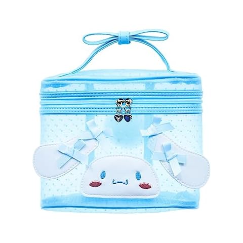 ALORVE Clear Travel Net Bags for Toiletries, Lightweight Clear Toiletry Bag, 1 Pack Multipurpose Transparent Cosmetic Bag Clear Pouch For Traveling(Blue) Cover