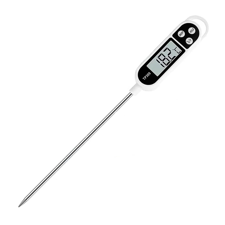 BAEMEFLE 1pc Candy Thermometer Digital Instant Read for Meat Kitchen Cooking Food Oil Deep Fry BBQ Grill Smoker (1, 9.4in)