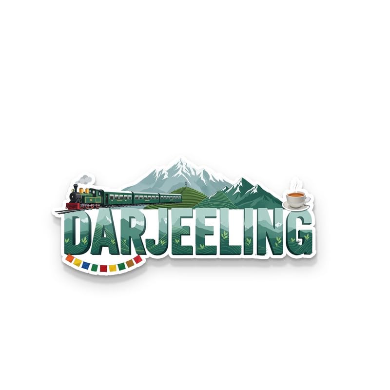 Image of Darjiling Fridge Magnets, Glossy Finish, Stylish Magnet for Fridge, Wardrobe & Metal Surfaces