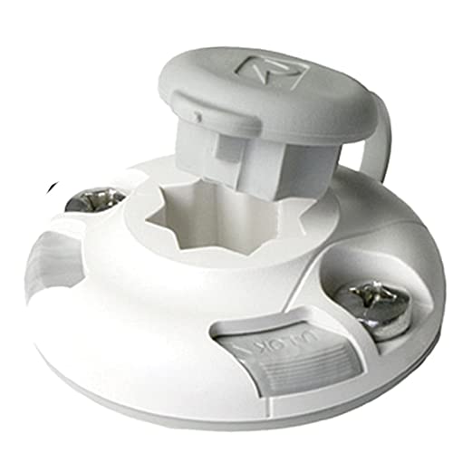 RAILBLAZA White StarPort Track Mounting Base for Kayak, Canoes, Boats, and ATVs, Use to Secure Accessories