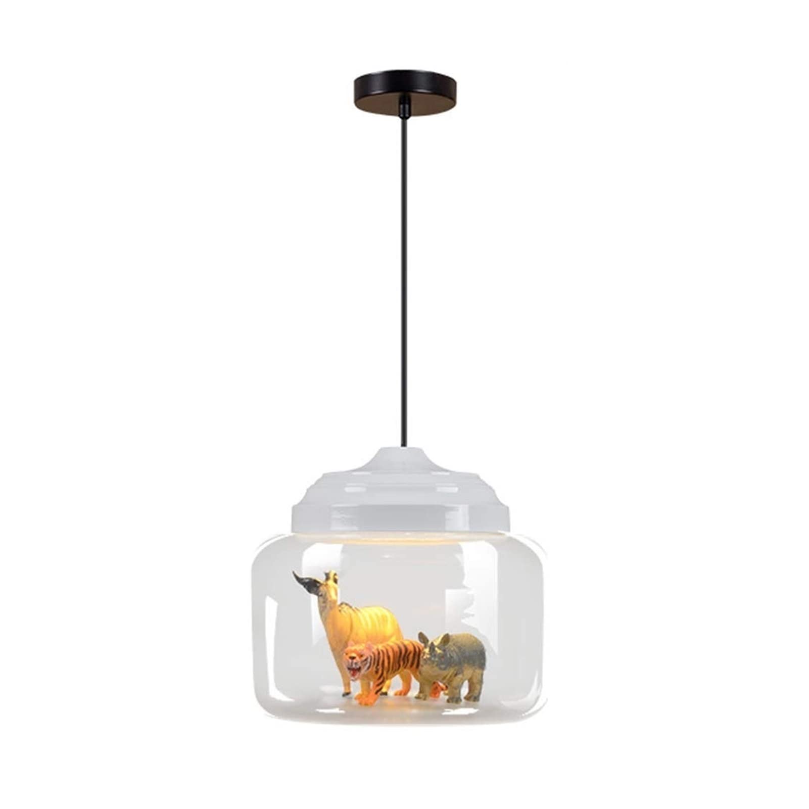 Lampe suspendue en verre 9W et plafonnier créatif pour chambre d'enfant