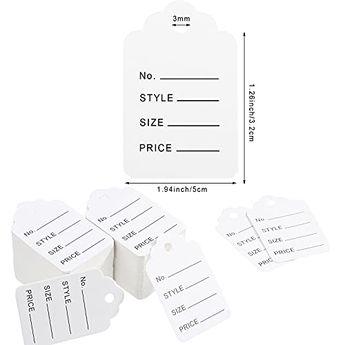 2006 Pieces Clothing Price Tags With Gun Set, Including Garment Price Tag Attacher With 5 Steel Needles 500 Clothing Label Tags And 1500 Plastic Fasteners Barbs (Creative Style) #TOP3
