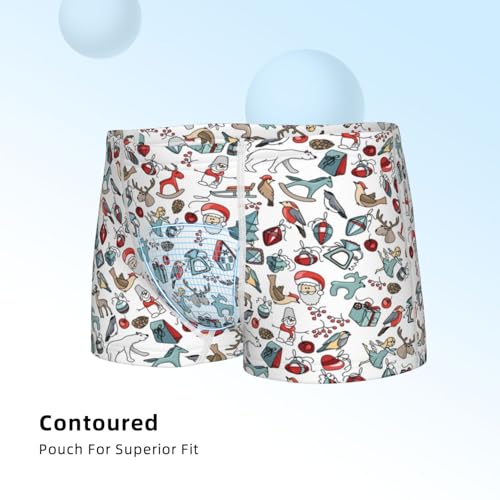 Boys' Cotton Boxer Brief Soft Underwear-Christmas Elements4