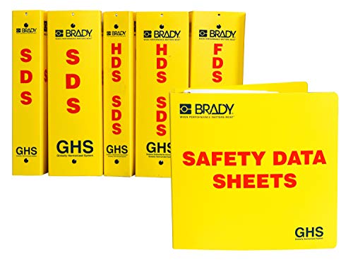 Brady 121184 GHS Classeur de données de sécurité 3" Anglais de grand format - 2