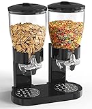 Retail Blade Dual Food Dispenser - Dry Food Dispenser Perfect As A Candy, Nuts, Rice, Granola, Cereal & more Dispenser. Dispenses 1 Ounce Per Twist! Stores Food, and Keeps Your Food fresh!