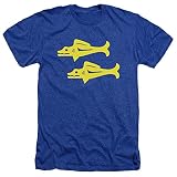 LOGOVISION Legends of The Hidden Temple Unisex Adult Heather T Shirt, Blue Barracudas, Large