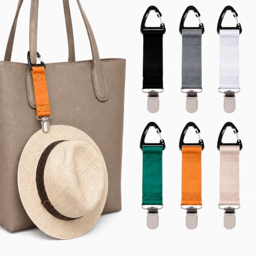 rerekiki 6 Pcs Hat Clip for Travel on Bag