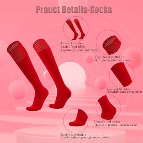 Baseball Socks - Baseball Socks and Belt, Softball Socks Belt Elastic Waist Belt for Boys Girls2