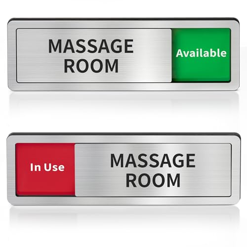 Image of Massage Room Door Sign,Do Not Disturb- Spa Room In Use /Available Slider Sign for Wellness & Health Centers Business Vacant Occupied Privacy Spa Decor