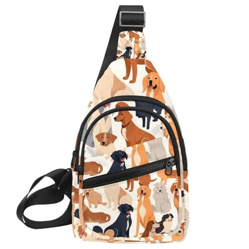 Sac à dos à bandoulière pour chien multicolore 30x18cm
