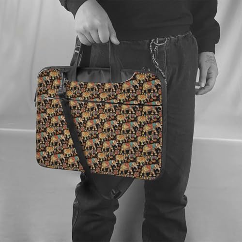 Funda portátil con diseño abstracto de elefante para laptop y oficina 2