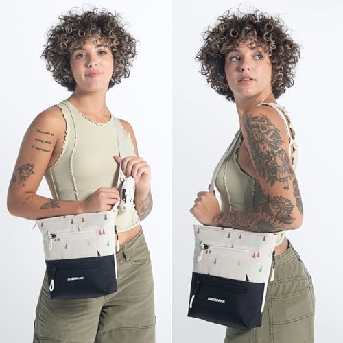 Image of Sherpani Sadie, Nylon Crossbody Bag, Lightweight Shoulder Bag, Travel Cross Body, Crossbody Purse, RFID Protection, Removable Coin Purse, Travel Gift (Terrazzo)