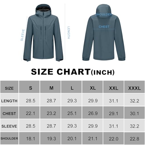 CAMEL CROWN Jaqueta masculina impermeável softshell leve corta-vento com capuz casaco de chuva para