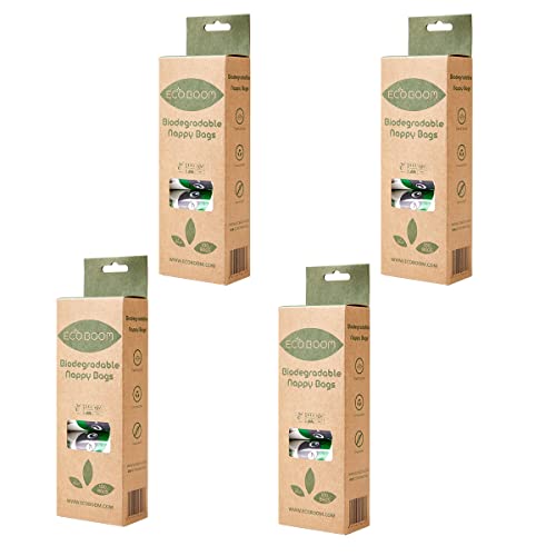 ECO BY MAMI - Pack 4 cajitas Bolsas Biodegradables Eco Boom. Compostables, Sin Tóxicos.