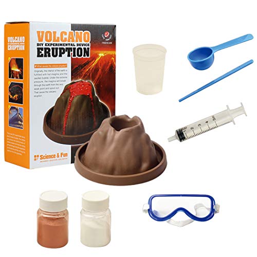 FunPa Kit de Experiência Científica Mini Volcano Erupção Laboratório Ciência Modelo de Ensino
