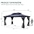 YITAHOME 12x16FT Gazebo Hard-Top Double Roof Canopy Outdoor with Netting and Shaded Curtains, Aluminum Frame Polycarbonate Hardtop Garden Tent for Patio, Backyard, Deck and Lawns, Grey