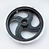Tamaño: 8 pulgadas L-Yune,bolt 1 Pieza .Bicicleta Plegable de 8 Pulgadas de Aluminio Ruedas de polea
