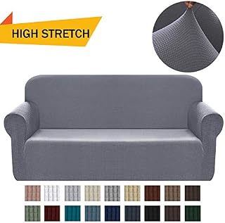 Chelzen Stretch Sofa Covers 1-Piece Polyester Spandex Fabric Living Room Couch Slipcovers