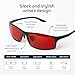 TrueDark by Dave Asprey | Twilights Elite | Blue Light Glasses for Women & Men, Red Lenses Block 99% Blue, Green & Violet Light for Night Use