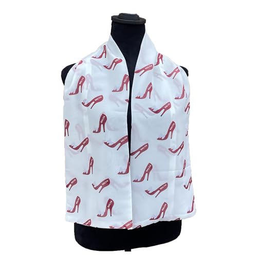 Delta Sorority Red White Necktie 48in x 8in (Variety)3