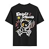 Men's T-Shirt with Back Print for Fashion Leisure Crew Neck Lightweight Top in Large Sizes, black, XXL #3