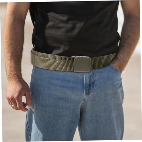 BESPORTBLE 5pcs Outdoor Utility Work Belt Breathable Waist Belt for Mountaineering Camping and Training Canvas Buckle3