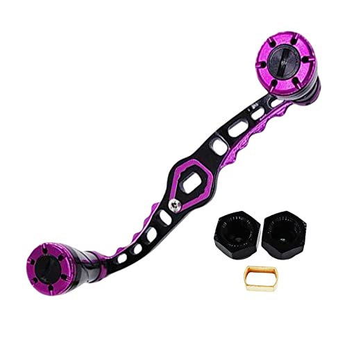 T Tooyful 交換用フィッシングリールハンドル リールに簡単に取り付け 快適なロング 4.5インチ 4ステンレススチールベアリング 丈夫な左右 ベイトリールハンドル ベイトキャスティング 釣リールパーツ 釣りアクセサリー DIY 釣り用品