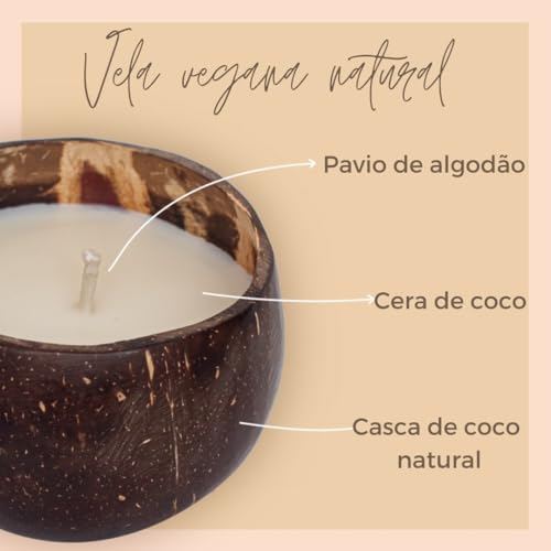 Vela 100% Natural de Capim-limão - Vegana e Sustentável