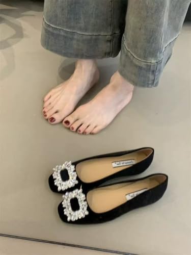 Ballet Slip On Flats Suede Comfortable Walking Shoes for Women Classic Minimalist Work Office Casual Everyday Outfits 6