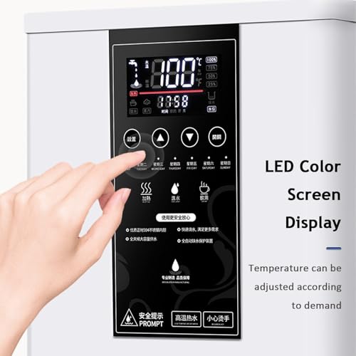 45L Countertop Water Dispenser 3000W Gorący zimny kocioł elektryczny Step Heating Wyświetlacz LCD Filtr ze stali nierdzewnej do restauracji biurowej Domowa herbata Kawa Użyj roztwór ciepłej wody błysk