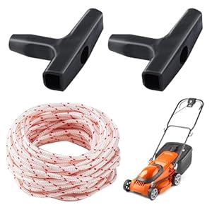 startkoord voor grasmaaier kettingzaag 10 meter – trekkoord voor tuinmachines – startertouw 3.5mm dik – zwart – geschikt voor maaier, droger, zaag – duurzaam tuingereedschap