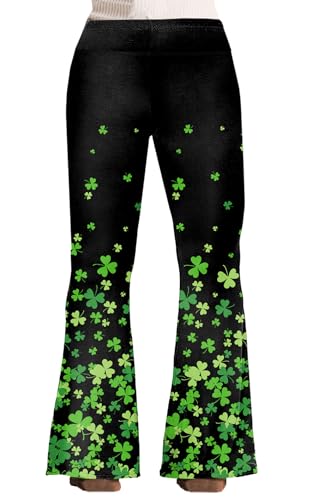 Image of Deerose Girls Halloween Hippie Bell Bottom Pants High Waist Flare Pants 5-14 Years