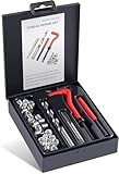 Rudolsean Thread Repair Kit M9x1.25mm Helicoil Restoring Thread Repair Tools Wire Insert Kit for Helicoil Type Internal Screw Holes Repairing