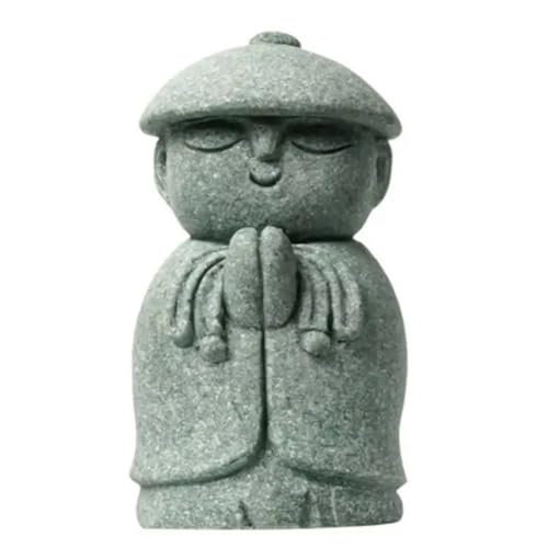 Statue Bouddha miniature durable et résistante aux intempéries pour déco extérieure