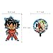 7pcs Dragon Ball Z Balloons, Birthday Celebration Foil Balloons Set, DBZ Super Saiyan Goku Character Party Decorations
