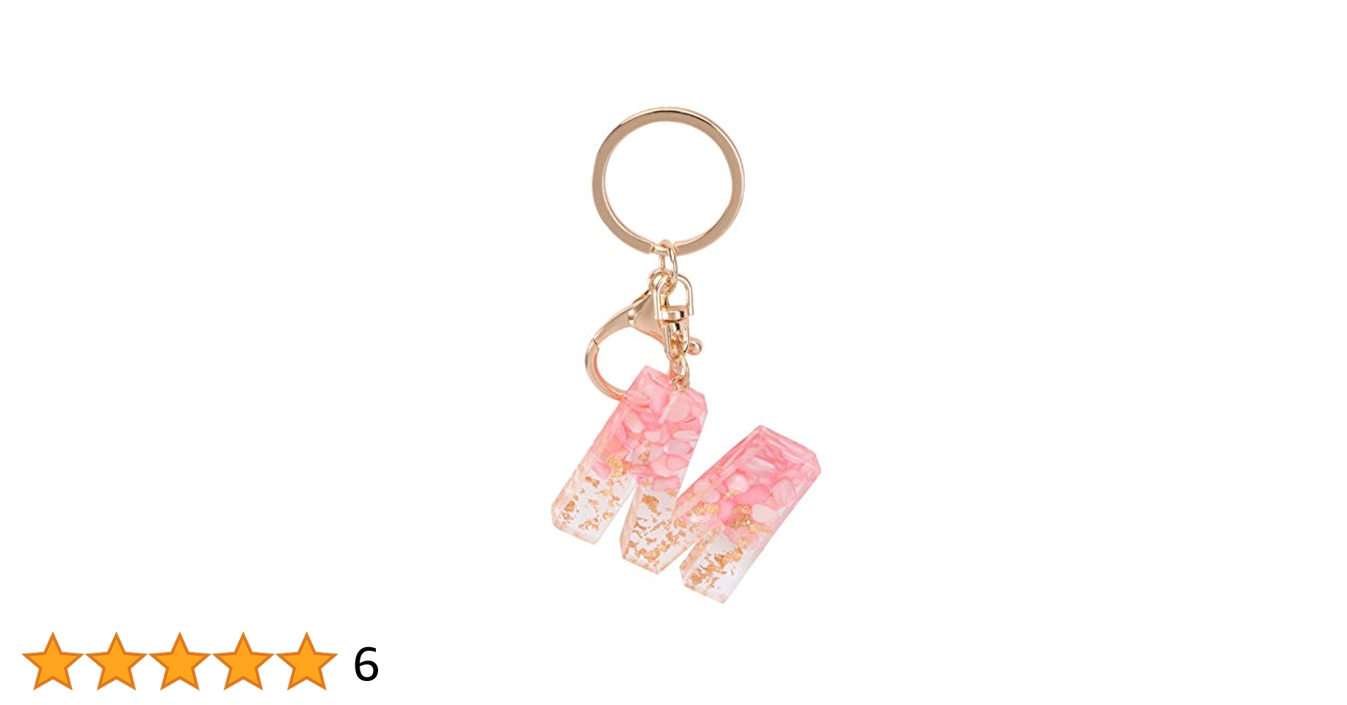 ☆LETTER FROM MOON☆ Ribbon letter keyring pink 41FwTz9Z4CL.jpg_BO30,255,255,