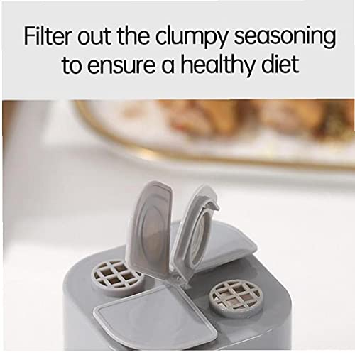 Spice container, 2 stks 4 rasters kruiden shaker, keuken picknicks BBQ restaurant reizen zout doos voor salade steak… - Image 3