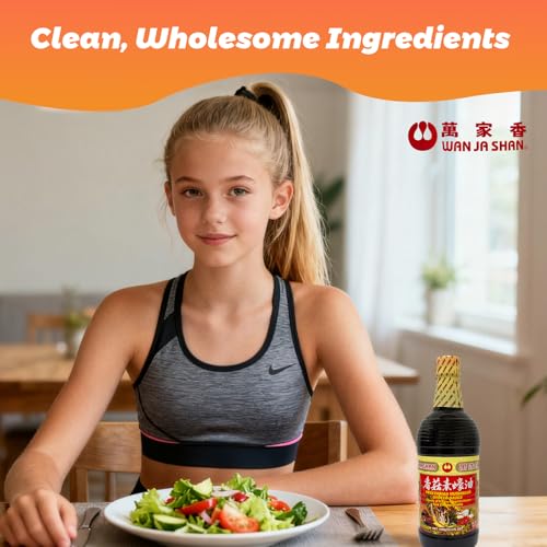 image for Wan Ja Shan Vegetarian Mushroom Oyster Sauce, 33.8 fl. oz. VEGAN. NON-