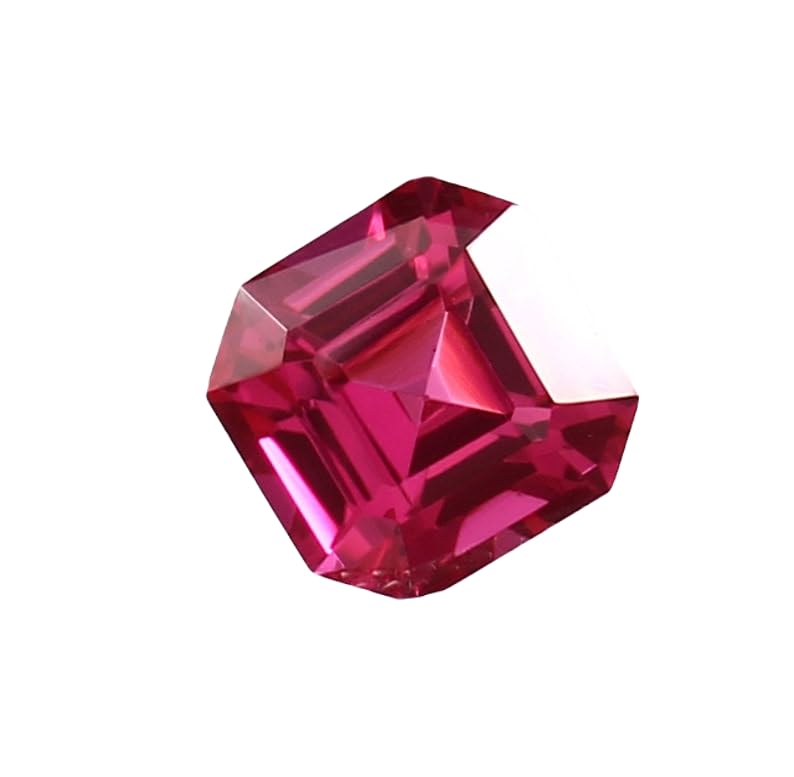 Rubis du Mozambique 7x7mm pour fabriquer votre propre bague de fiançailles unique