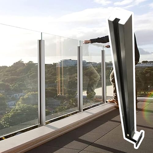 Sistema de barandilla de acero inoxidable, abrazadera segura para paneles, ideal para seguridad de escaleras y loft