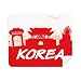 Red Outline Landmark Korea Cleaning Cloth Screen Cleaner 2pcs Suede Fabric