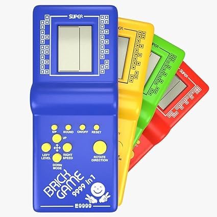 Hand held Brick Video Game 9999 in 1 Famous Handy Video Game Box for Kids and Children / Tetris Puzzle Brain Teasers Video Game / Jigsaw Intelligence Video Game (B0D4K9B5CP) Amazon Price History, Amazon Price Tracker