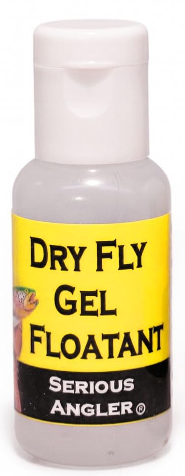 Dry Fly Gel Floatant - Advanced Formula Provides a Durable Hydrophobic Shield Keeping Flies Dry and Riding High Like Natural Insects Even in Rough Water. Made in the USA.