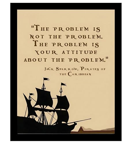 Jack Sparrow Quotes Wall Art 11x14 Black Frame