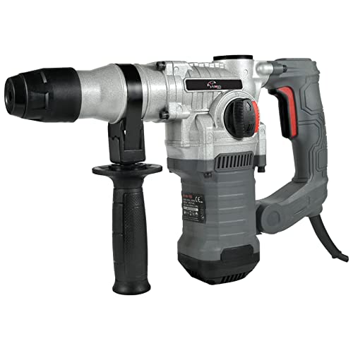 Rexxer | Bohrhammer SDS Plus Profi | Bohrmaschine Set 1050W | Drehzahl 800 min-1 | Bohrleistung Ø 26 mm | Abbruchhammer 3,5 Joule | Schlagbohrhammer mit Koffer, SDS Bohrer & Zubehör