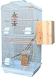 【Pet Bird's Home】: esta exquisita jaula grande para pájaros proporciona un espacio lo suficientemente grande y cómodo para su mascota pájaro, y hay 4 paquetes para que elija, con un conjunto completo de accesorios que incluyen: caja de comida, barra de pie, bandeja, Cría caja, juguetes de cuerda de cáñamo, escaleras, comederos automáticos, etc.