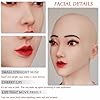 ZWSM Masque Silicone Réaliste Homme à Femme avec Formes de Seins C-Cup – Faux Seins Masque de Visage Femme pour Crossdresser & Mascarade,Color 2,Without Make up #2