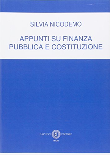 Nicodemo appunti finanza pubblica