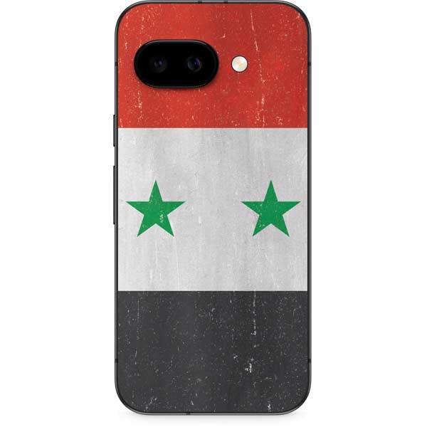 Skinit Decal Phone Skin Compatible with Google Pixel 9a - Syria Flag Distressed Design