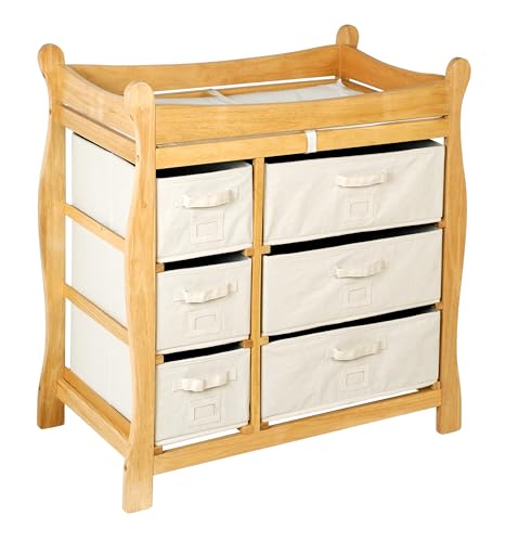 Wooden Changing Table with Pads